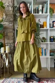Larc Poet Blouse Mucky Olive 
